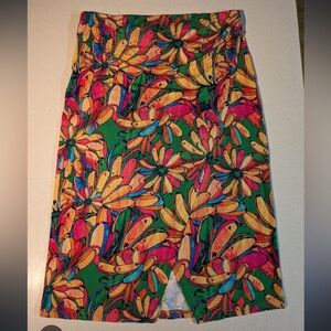 Farm Rio Floral Green and Orange skirt